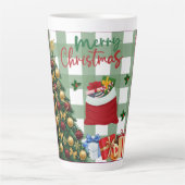 Festive Christmas Tree with Cozy Winter Design gif Milchtasse (Vorderseite)
