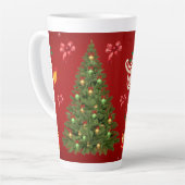 Festive Christmas Tree with Cozy Winter Design gif Milchtasse (Linke Ecke)