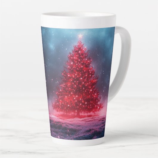 Festive Christmas Tree with Cozy Winter Design gif Milchtasse (Rechte Ecke)