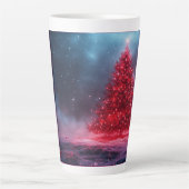 Festive Christmas Tree with Cozy Winter Design gif Milchtasse (Vorderseite)