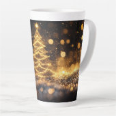 Festive Christmas Tree with Cozy Winter Design gif Milchtasse (Rechte Ecke)