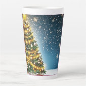 Festive Christmas Tree with Cozy Winter Design gif Milchtasse (Vorderseite)
