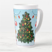 Festive Christmas Tree with Cozy Winter Design gif Milchtasse (Rechte Ecke)