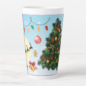 Festive Christmas Tree with Cozy Winter Design gif Milchtasse (Vorderseite)
