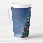 Festive Christmas Tree with Cozy Winter Design gif Milchtasse (Linke Ecke)