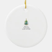 Festive Christmas Tree With Red Ornaments Keramik Ornament (Hinten)