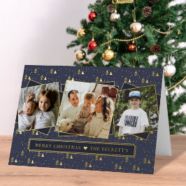 Festive Christmas Trees 3 Photo Collage Real