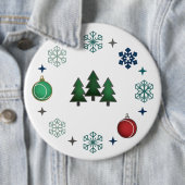 Festive Christmas Trees & Snowflakes Button (Beispiel)