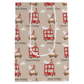 Festive Christmas Winter Mittlere Geschenktüte (Rückseite)