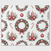 Festive Christmas Wrapping Paper Collection Geschenkpapier (Flach)