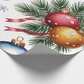 Festive Christmas Wrapping Paper Geschenkpapier (Ecke)