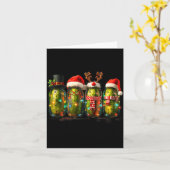 Festive Ckle Jar Meme Christmas Lights Santa Hat X Karte (Gelbe Blume)