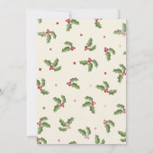 Festive Colorful Christmas Eat Drink & Be Merry Einladung (Rückseite)