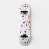 Festive Colorful Music Splash  Skateboard (Vorderseite)