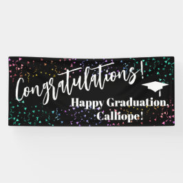 Festive Confetti Herzlichen Glückwunsch Graduate Banner