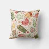 Festive Cookie Parade Pattern | Holiday Cookies Kissen (Rückseite)