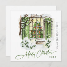 Festive Country House Christmas Corporate Greeting