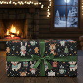 Festive Critters Holiday Gift Wrap Geschenkpapier