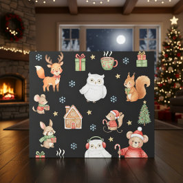 Festive Critters Holiday Gift Wrap Geschenkpapier