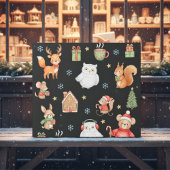 Festive Critters Holiday Gift Wrap Geschenkpapier