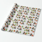 Festive Dachshund Christmas Tissue Paper — Cute Geschenkpapier (Ungerollt)