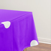 Festive Dainty Dots Lila, weiße Streifen Tischdecke (Beispiel)