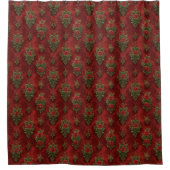 Festive Damask Duschvorhang (Vorderseite)