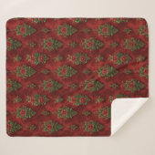 Festive Damask Sherpadecke (Vorderseite (Horizontal))