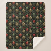 Festive Damask Sherpadecke (Vorderseite)