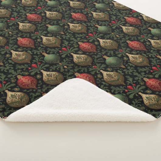 Festive Damask Sherpadecke (3/4)