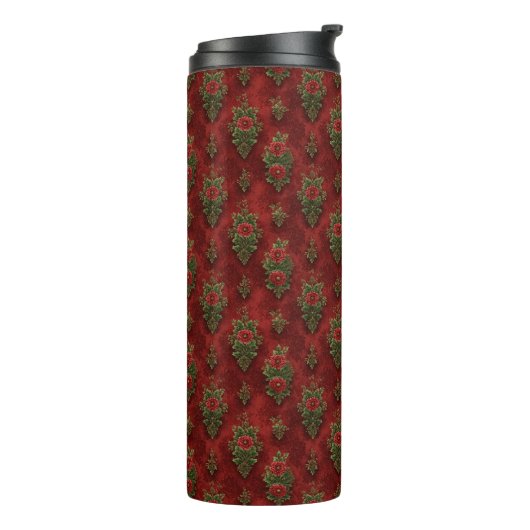 Festive Damask Thermosbecher (Nach links gedreht)