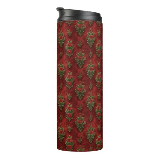 Festive Damask Thermosbecher (Nach rechts gedreht)
