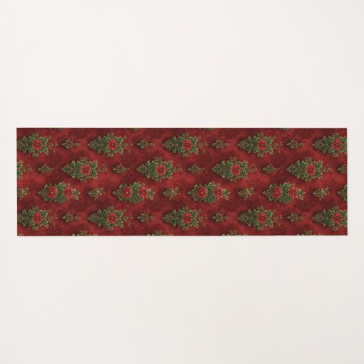 Festive Damask Yogamatte (Rückseite (Horizontal))
