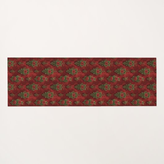 Festive Damask Yogamatte (Rückseite (Horizontal))