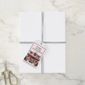 FESTIVE DEKORATED STOREFRONT Weihnachtsgeschenk Ta Geschenkanhänger (Mit Garn)