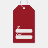 FESTIVE DEKORATED STOREFRONT Weihnachtsgeschenk Ta Geschenkanhänger (Rückseite)