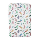 Festive Dinosaurier Weihnachtsmuster Badematte (Vorderseite Vertikal)