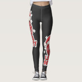 Festive Disco Vibes Sticker Leggings (Vorderseite)