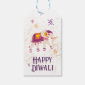 Festive Diwali Elephant Geschenkanhänger (Vorderseite)