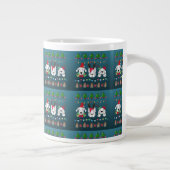 Festive dogs Christmas pattern - cute hoiiday dogs Jumbo-Tasse (Rechts)