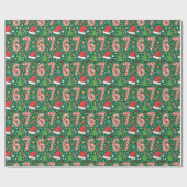 Festive Doodle 6-7 Meme Weihnachten Geschenkpapier (Flach)