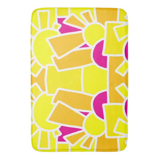 Festive Doodle Art 42 Badematte (Vorderseite Vertikal)