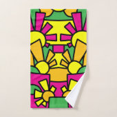 Festive Doodle Art 42 Badhandtuch Set (Handtuch)