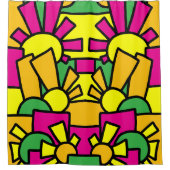 Festive Doodle Art 42 Duschvorhang (Vorderseite)