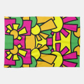 Festive Doodle Art 42 Geschirrtuch (Horizontal)