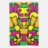 Festive Doodle Art 42 Geschirrtuch (Vertikal)