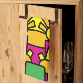 Festive Doodle Art 42 Geschirrtuch