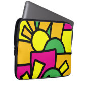 Festive Doodle Art 42 Laptopschutzhülle (Vorne Rechts)