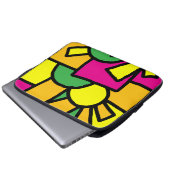 Festive Doodle Art 42 Laptopschutzhülle (Vorne Knopf)