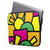 Festive Doodle Art 42 Laptopschutzhülle (Vorderseite Links)